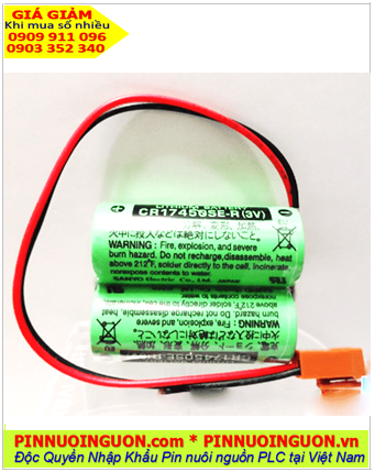 Sanyo 2CR17450SE-R; Pin nuôi nguồn PLC Sanyo 2CR17450SE-R 4400mAh (2viên kết đôi)